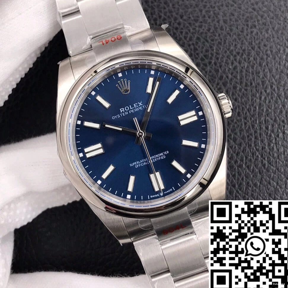Oyster M124300-0003 Upgraded Blue Rolex Perpetual 41MM Dial EW 1290 Factory 0823
